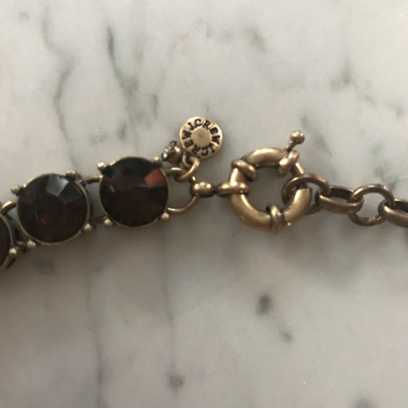 J. Crew Green Gem and Bronze Jewel Necklace - Picture 4 of 4